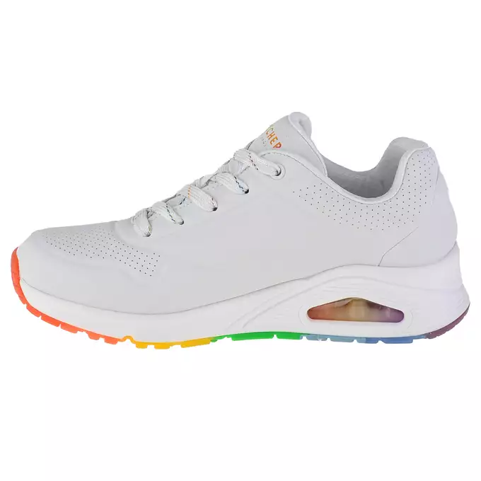 Damskie Buty Skechers Uno Rainbow Peaks 155133-WHT