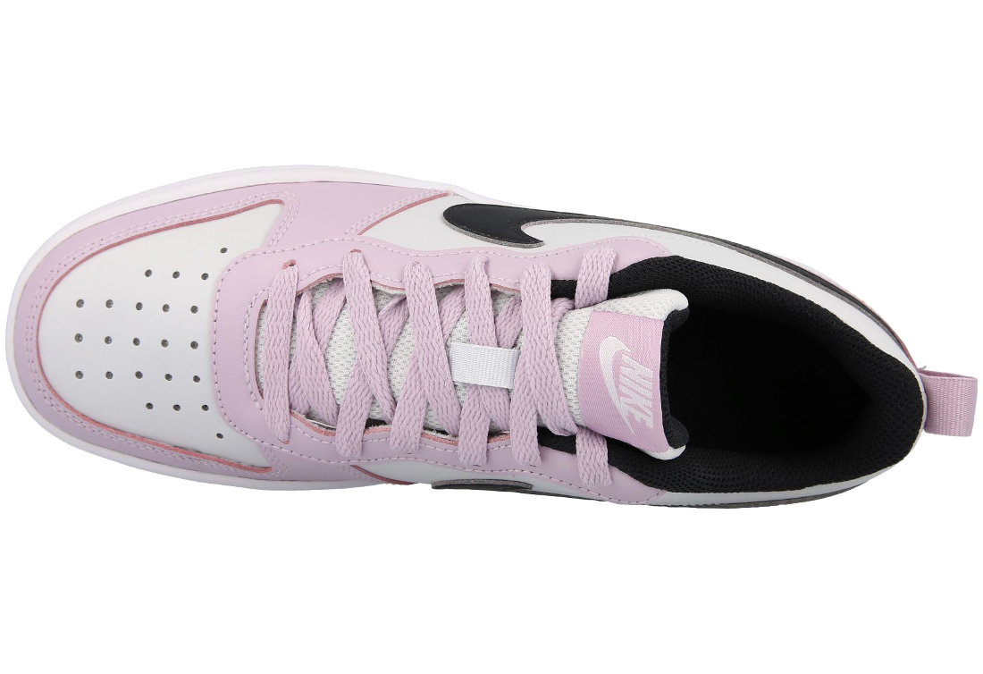 Buty Nike Court Borough Low 2 BQ5448-005 kolor Biały, różowy, czarny ☀️  Sklep SunStyle.pl